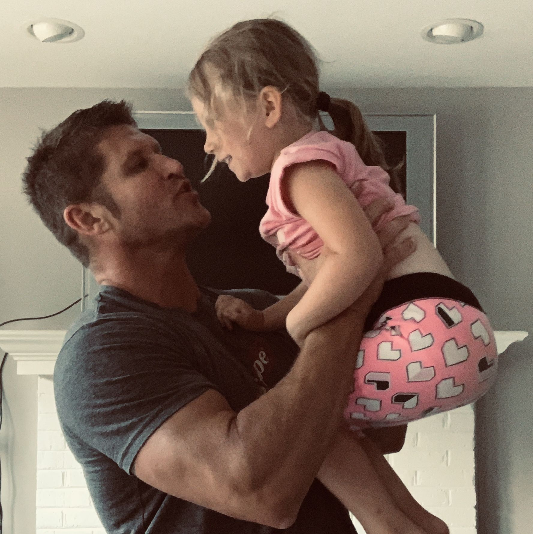 Brian Poe With His Daughter