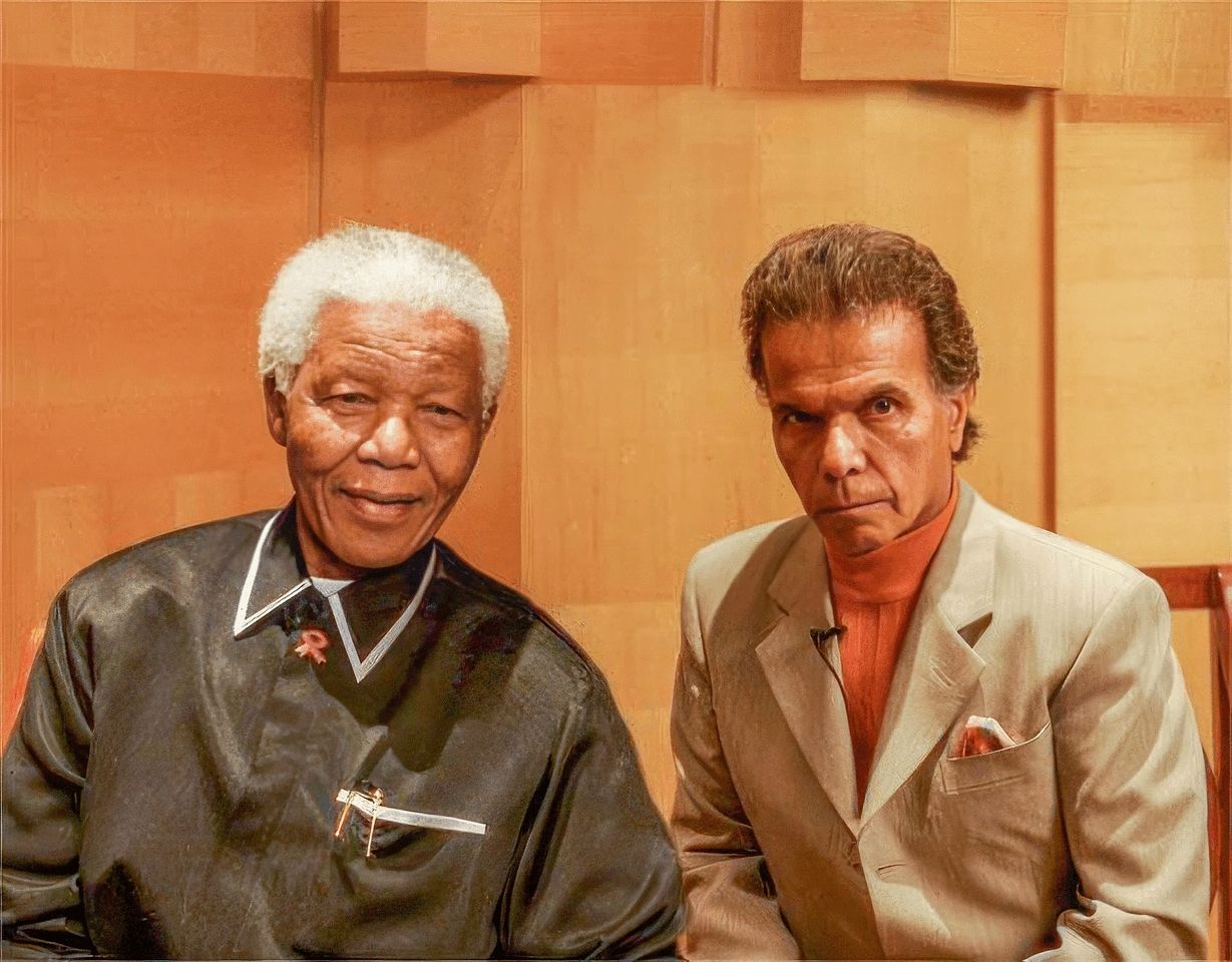 Fred Nassiri and Nelson Mandela