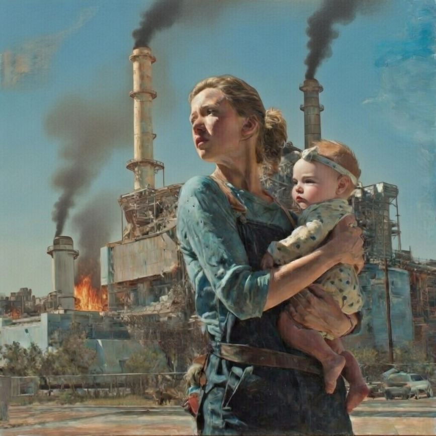 Image of a Woman and Her Infant