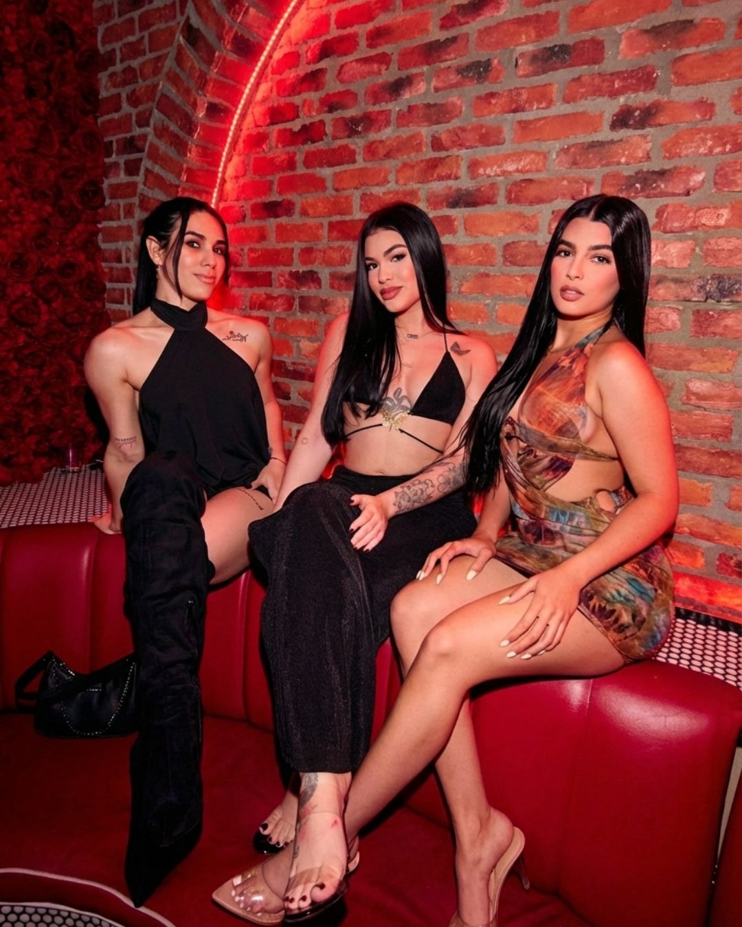 Ladies enjoying a latin party at Cosanostra Miami