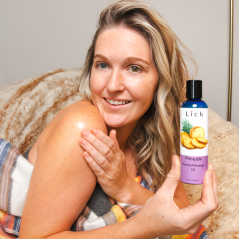 Megan In Bed With Lick Pineapple Flavored Massage